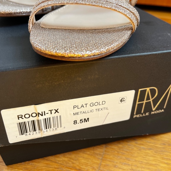 Rooni Slingback Sandal in Gold Nude Size 8.5 Fits Like Size 8 by Pelle Moda - Picture 8 of 9